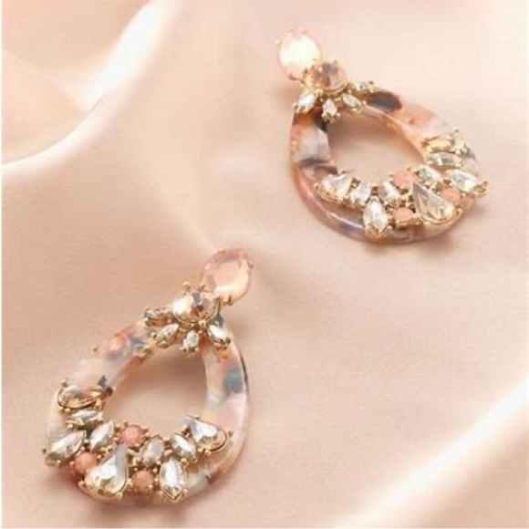 Stella & Dot dew drop statement enamel earrings convert to studs - Picture 4 of 8